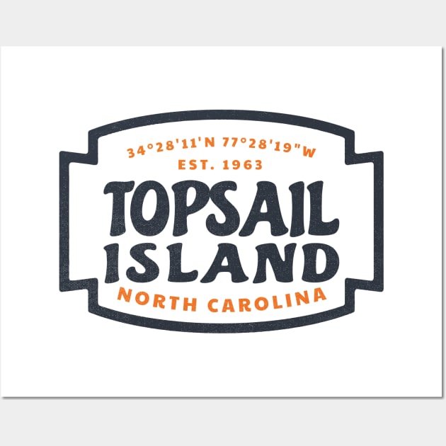 Topsail Island, NC Summer Vacation Beach Trip Wall Art by Contentarama